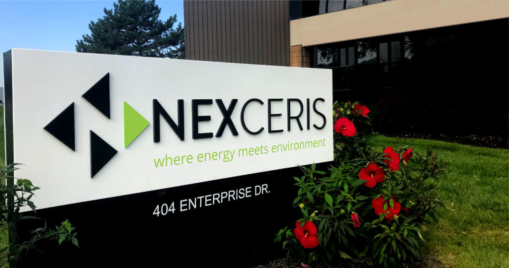Nexceris Company Sign